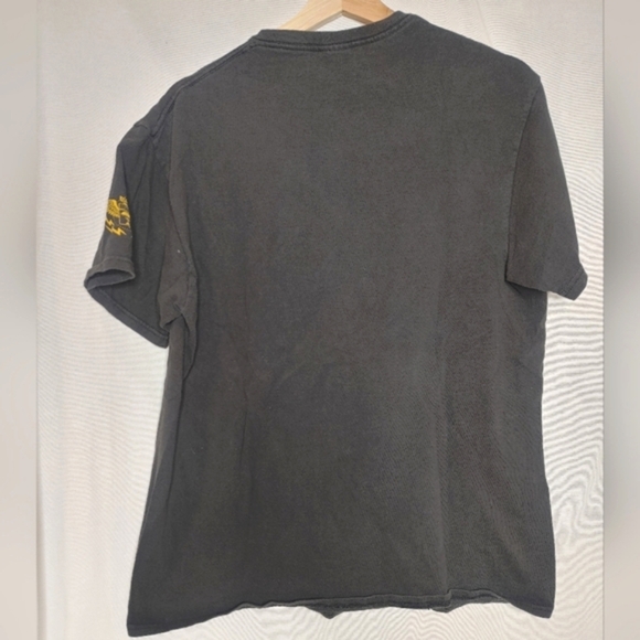 Five Finger Death Punch 5FDP Graphic Tee Black Yellow Distressed‎ Band Rock L - Picture 3 of 7